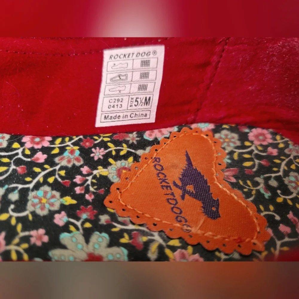 Rocket Dog red Myrna Thai Silk ballet flat (5.5M) - Picture 8 of 8